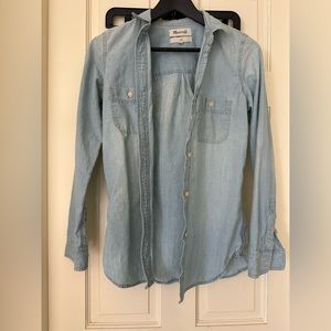 Madewell exboyfriend denim shirt